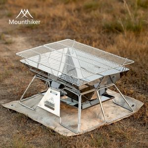 Bếp nướng dã ngoại, bếp nướng than, bếp nướng BBQ gấp gọn Campingmoon MT-3 dùng cho 4-6 người