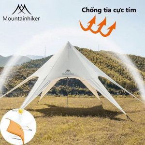 Tăng 1 Đỉnh Moutainhiker SZK106 Kích Thước Rộng 600 x 600cm cao 300cm Đủ Phụ Kiện Cọc Chống, Đinh Đất, Dây Chống Gió